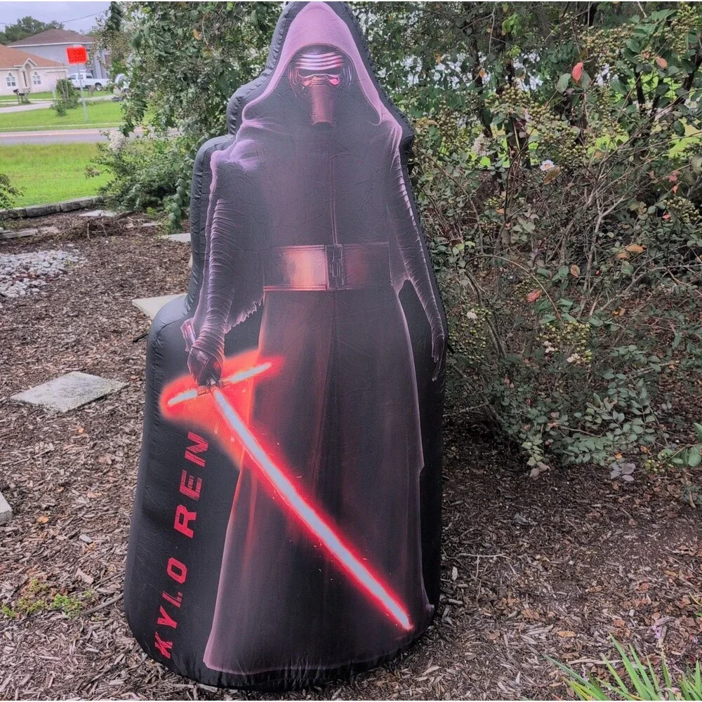 Gemmy 5ft Kylo Ren Inflatable Airblown Christmas Star Wars Force Awakens Tested